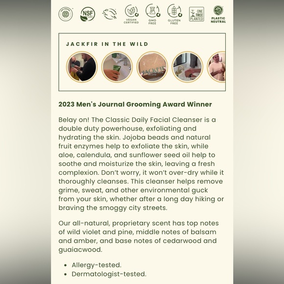 JACKFIR The Classic Daily Facial Cleanser - Picture 4 of 4